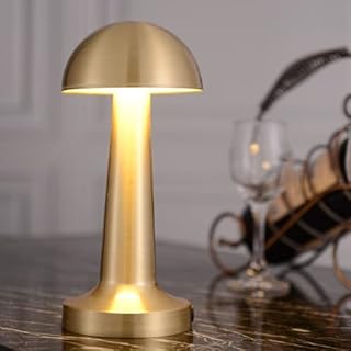Cordless LED Desk Lamp Touch Sensor Table Lamp 1800mAh Battery Powered USB Rechargeable Metal Light Dimmable Eye-Protection Bedroom Bedside Reading Light for Indoor Outdoor Restaurant Bar Terrace