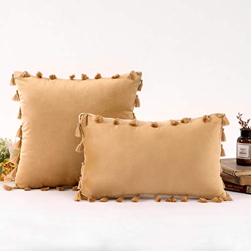 Housse de coussin velours kaki : transformez votre salon en cocon - 3