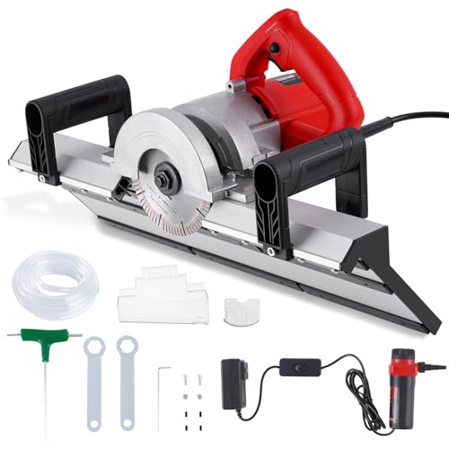 YUCHENGTECH Coupe-Carreaux électrique à 45 Degrés Outil Chanfrein de Carrelage Machine à Chanfreiner 45 Degrés pour Couper de Grandes Pierres en Céramique
