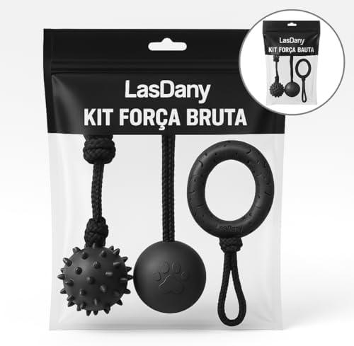 Kit Força Bruta Brinquedos para Cães com Mordida Forte