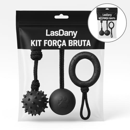 Kit Força Bruta Brinquedos para Cães com Mordida Forte