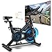 Heimtrainer Fahrrad mit App, Wenoker Leises Ergometer Magnetischer Widerstand Hometrainer Fahrrad, Spinning Bike Indoor Fitnessbikes für Kardio-Training zu Hause,Bis 160KG