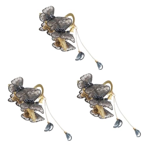 Barrette vintage avec gland VICASKY lot de 3 pour cheveux épais et fins