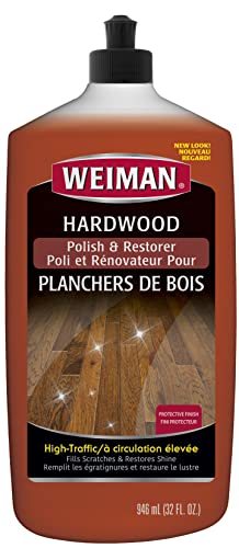 Weiman Wood Floor Polish and Restorer - 32 Ounce - High-Traf...