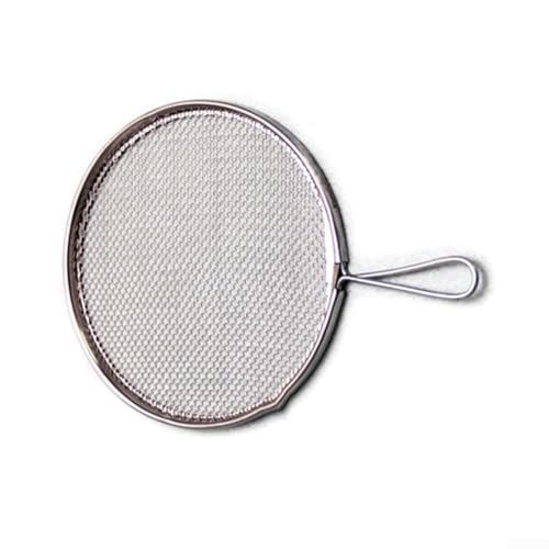 Tamiz redondo de bolsillo de acero inoxidable para filtrar arcilla de cerámica, herramienta hecha a mano para trabajos de cerámica y arcilla