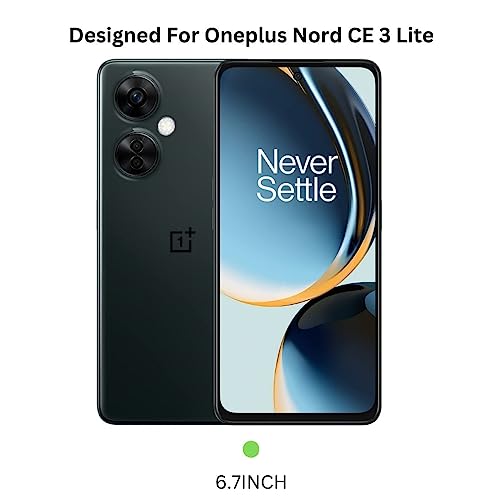 Image of DIZORO Microfiber Candy Case Compatible for Oneplus Nord CE3 Lite 5G Smooth Touch Cushion Liquid Soft Silicone Gel Rubber Phone Cases Non-Slip Full Body Protective Shockproof Back Cover - Forest Green