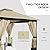 Outsunny 11' x 13' Patio Gazebo, Double Roof Outdoor Gazebo Canopy Shelter with Netting & Curtains, Steel Corner Columns for Garden, Lawn, Backyard and Deck, Beige