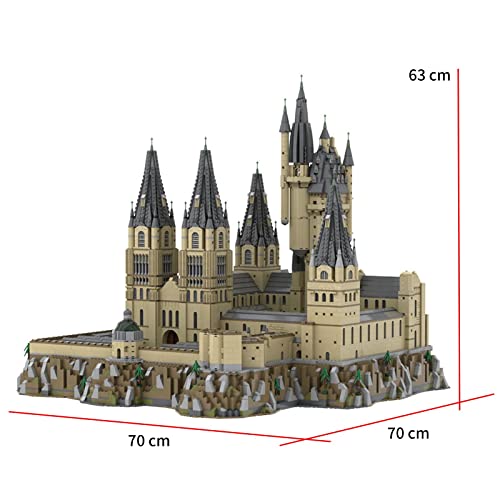YYMC Bausteine Haus Bausatz, 12844 Teile Modular Buildings MOC-30884 Castle Burg Architektur Bauset, Street View… – Bild 4