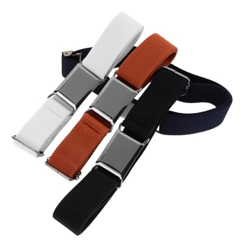 FRCOLOR Boys Girls Belt 4pcs Elastic Waistband Belts for Pants Dresses Safe Comfortable for School Casual Outfits