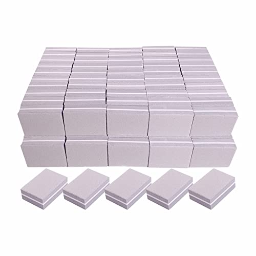 Nail Buffers (100 Pack), Mini Buffer Block Nail File For Acrylic Nails And Natural Nails, 100/180 Grit Nail Buffer Block Bulk Buffing Blocks For Nail Buff Professional Manicure File Blocks Set Gray #TOP13