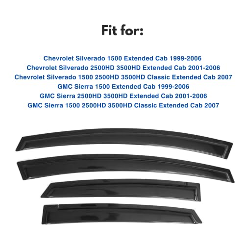 Window Visor for 1999 - 2006 Chevy Silverado