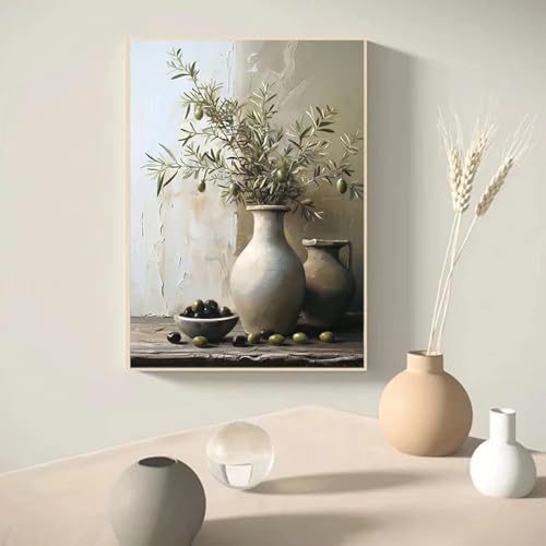 Toile murale minimaliste JACBON pour habiller un mur vide blanc