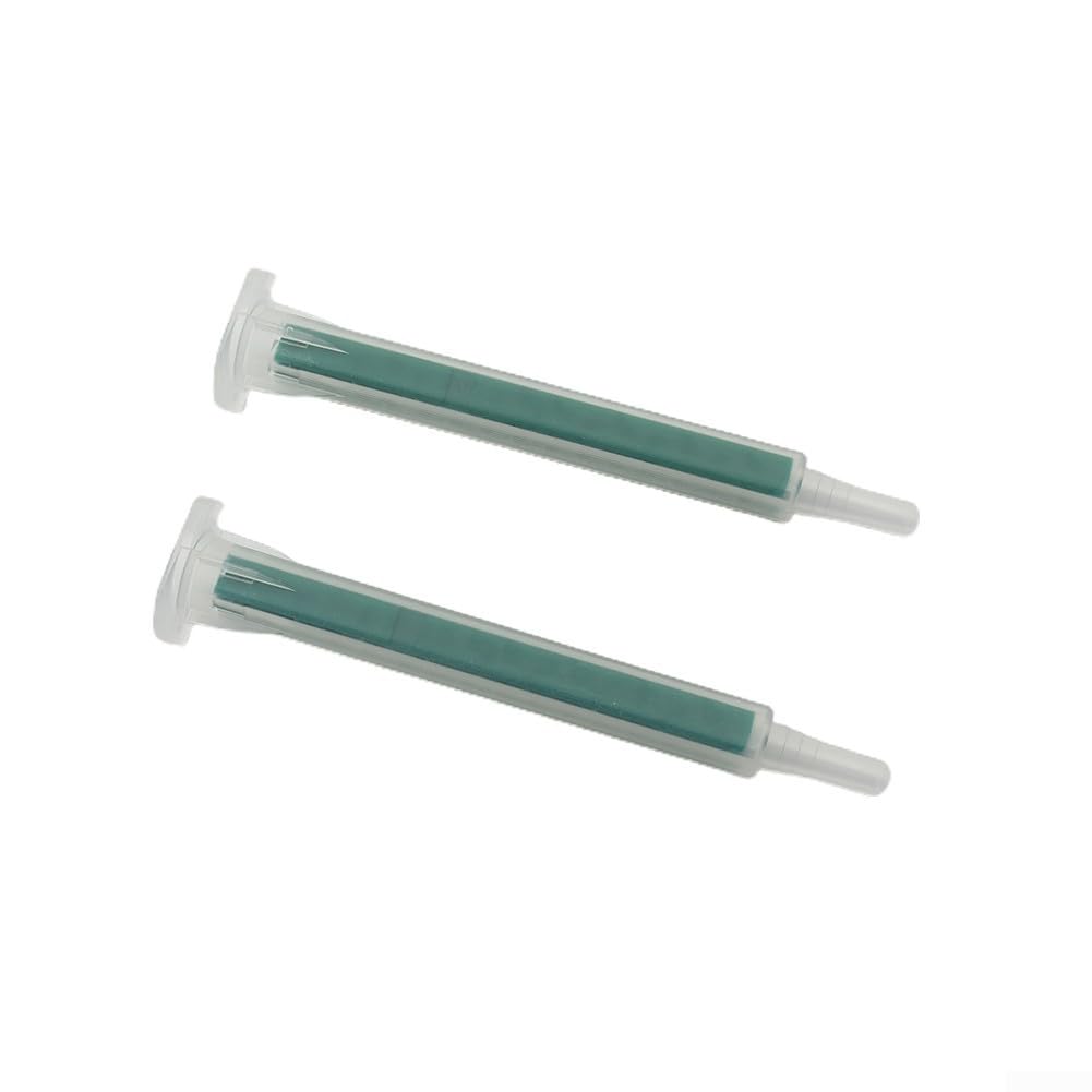 Lot de 50 buses mélangeuses statiques 2K AB de 83 mm de long avec 5,3 mm de diamètre intérieur et design à 16 nœuds, embouts de mélange autocollants pour cartouches à double composant pour seringues