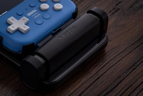 Image of 8Bitdo Micro Bluetooth Gamepad Pocket-Sized Mini Controller with Mobile Clip for Switch, Android, Supports Keyboard Mode (Blue)