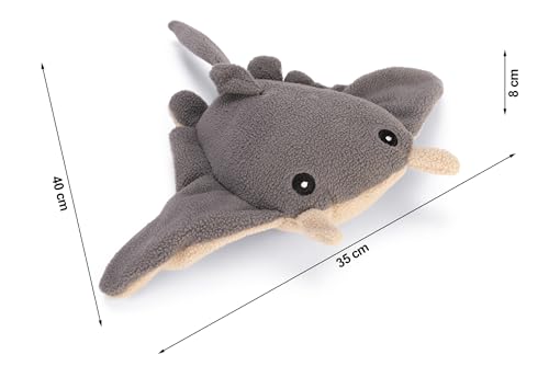 Beeztees Minus One Rochen, Hundespielzeug, Grau/Beige, 35x40x8cm