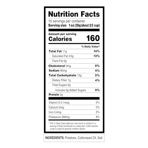 Utz Potato Stix, Original – 15 Oz. Canister – Shoestring Potato Sticks Made from Fresh Potatoes, Crispy, Crunchy Snacks in Resealable Container, Cholesterol Free, Trans-Fat Free, Gluten-Free Snacks