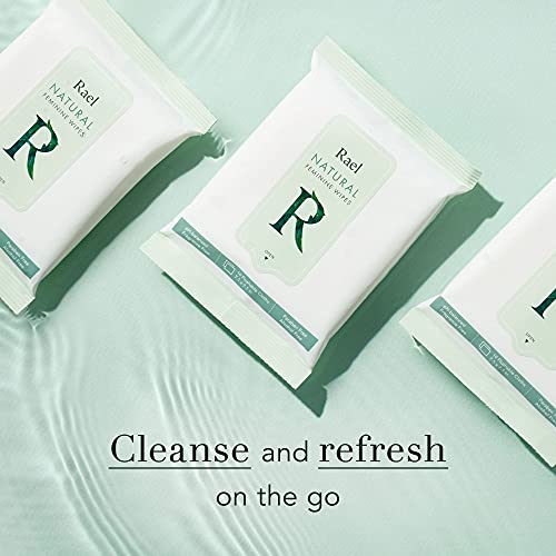 Rael Feminine Wipes mit natürlichen Inhaltsstoffen, Tag und Nacht verwenden, Einweg, pH-neutral, sanft und sicher auf der Haut. (2 Packungen) - Image 4