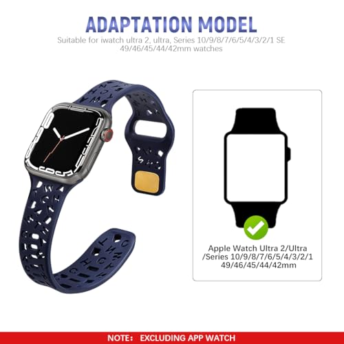 Image of ZORBES 2 Pcs Watch Band Compatible With 42 /44 /45 /46 /49mm Smartwatch