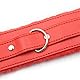 Hanyi SM Halsband mit Leine Damen Männer Einstellbar Plüsch Halsbänder mit Kette Fetisch SM Sexspielzeug (Rot)