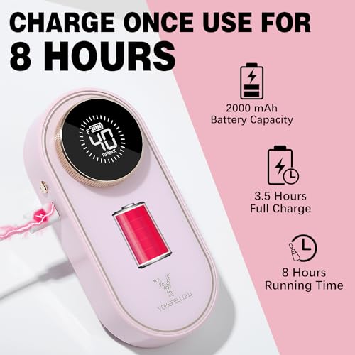 YOKE FELLOW Máquina taladro de uñas eléctrica 40000 RPM miniatura 4