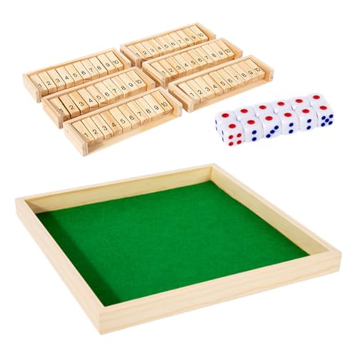 Shut The Box Jeu de société en bois à offrir pour des moments de complicité en famille