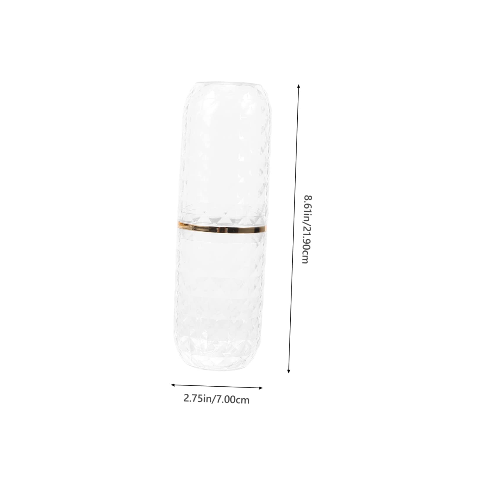 SHERCHPRY 2Sets Portable Toothbrush Holder Multi Use Travel Toothpaste Case Organizer Compact Design for Hotel Accessory for Travel Camping