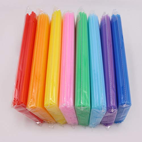 200 pitillos de plástico color amarillo para fiesta miniatura 3