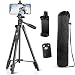 Eocean Tripod, 50 Inch Aluminum Tripod, Video Tripod for Cellphone, Camera, Universal Tripod with Wireless Remote, Compatible with iPhone Xs/Xr/X/8/8 Plus/Samsung Galaxy/Google/GoPro Hero