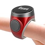 Anillo De Medidor – Medidor De Dedo De Tipo Botón Recargable, Anillo Digital | Pantalla Clara, Control Fácil, Accesorio De Oración Inteligente, Adoración Diaria, Uso R
