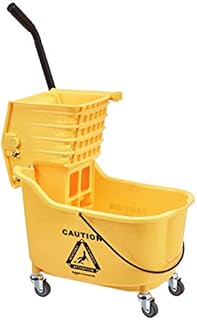 AmazonCommercial Side Press Wringer Combo, 26-Quart, Yellow