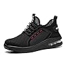 Rona Shoes Safety Shoes Safety Trainers Steel Toe Cap Trainers Work Shoes Lightweight Comfortable Slip On for Men Women Ladies Luna Black UK6 / EU39 #1