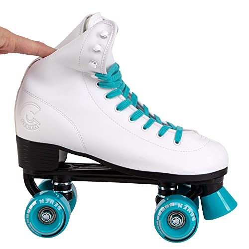 Image of C SEVEN C7skates Quad Roller Skates | Retro Design (Teal, Women's 9 / Men's 8)