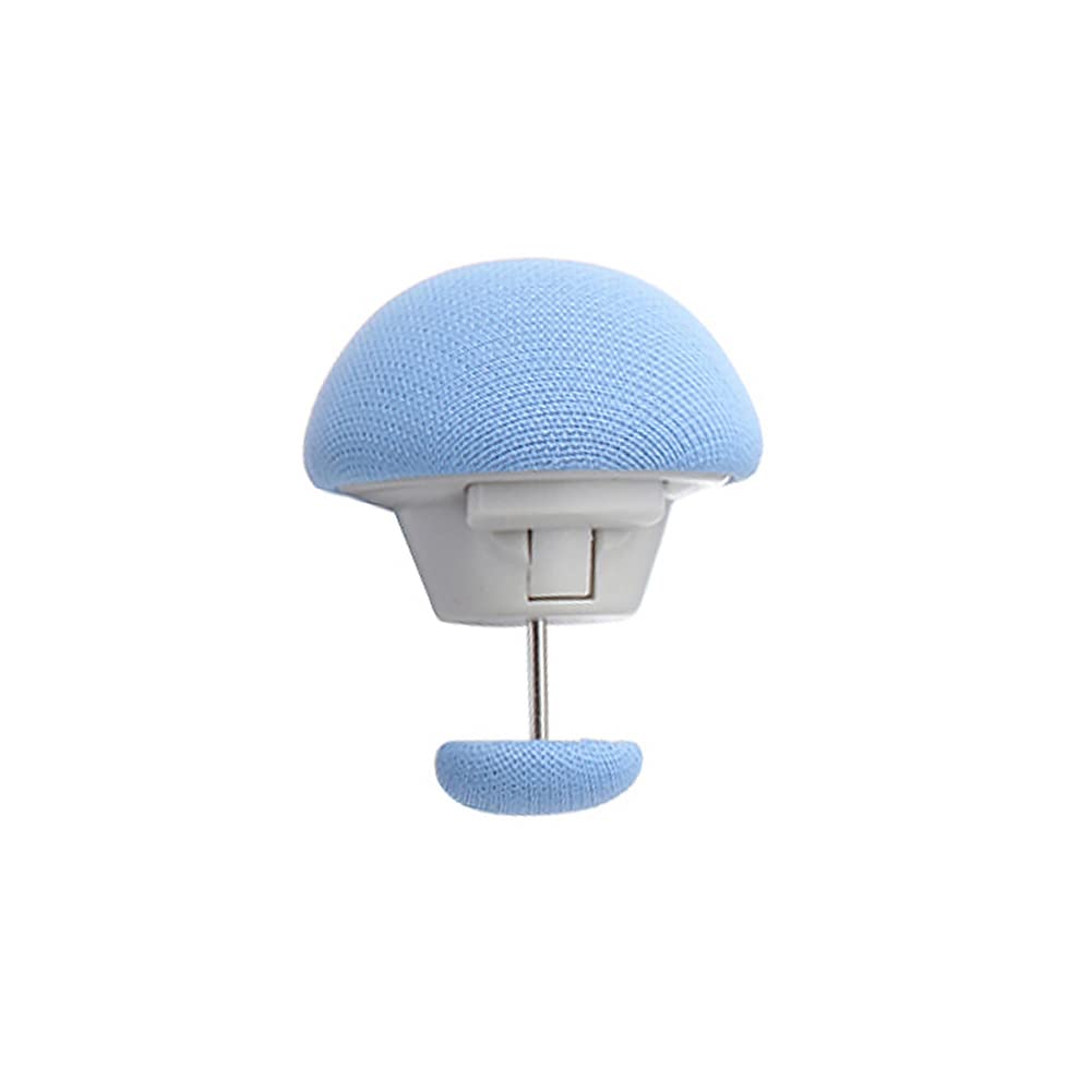 Quilt Fixing Clips, Comforter Clips Stronger Than Traditional Bedding Pins Mushroom Shape Quilt Holder Keep in Place Duvet Clip (Blue)