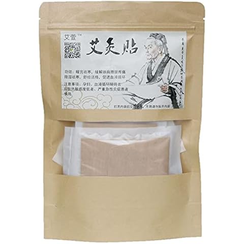 Moxibustion patch Natural Wormwood sticker Self-Heating Artemisia mugwort moxa Pads (10 Packs) Cover