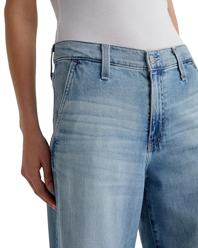 AG Adriano Goldschmied Women's Stella Mid Rise Ankle Palazzo Jean3