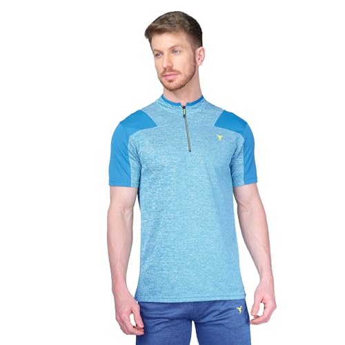 Image of TECHNOSPORT Men's Slim Fit Active T-Shirt - (MTP512 P) Pack of 1