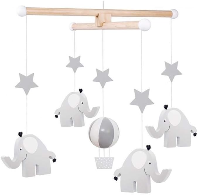 JABADABADO Mobile Elephant Grey T250