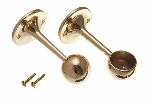 Supports pour porte-serviettes laiton 25 mm pour fixation de barre de salle de bain