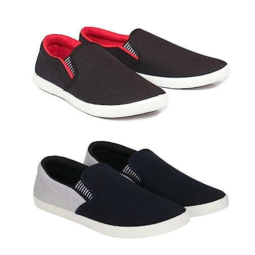 Image of HOTSTYLE Premium Casual Shoes Slip On Sneakers for Men |Combo Pack of 2|176