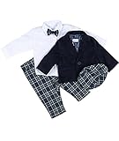  Cocolina Taufanzug Anzug Baby Junge Anzug Taufe Jungen Festanzug (Numeric_74)