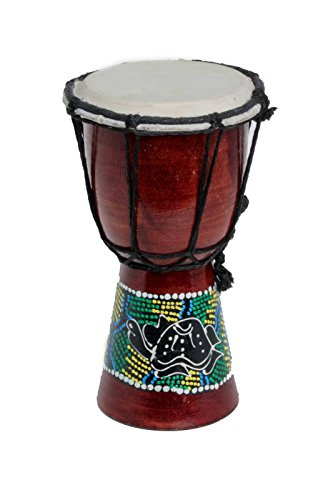 20cm Kinder Djembe Trommel Bongo Drum Deko Bunt Schildkröte