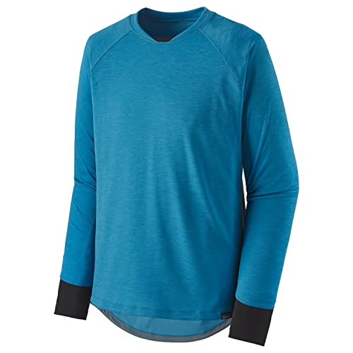 Patagonia Dirt Craft Jersey vêtement enduro manches longues respirant bleu pour homme