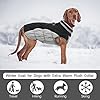 FUAMEY Dog Coat for Medium Dogs,Waterproof Dog Winter Jacket with Harness Built in Puppy Cold Weather Coats Reflective Pet Vest with Zipper Warm Fleece Dogs Snowsuit Windproof Black M #2