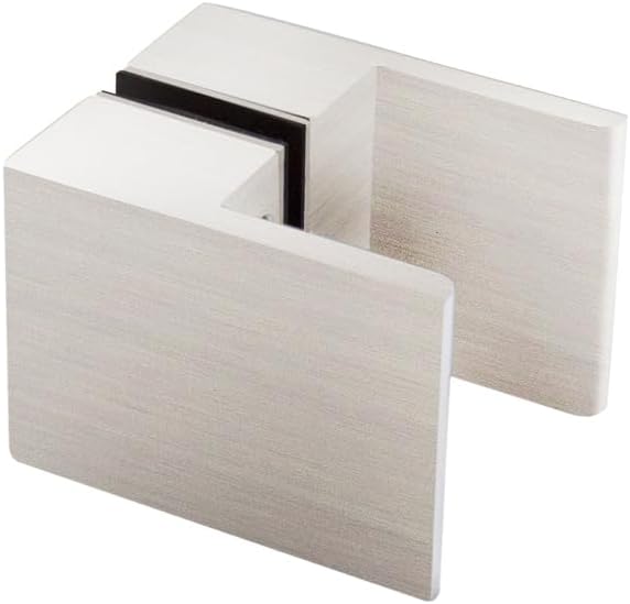 FHC DKH2BN Back to Back Glass Mount Paddle Handle - Brushed Nickel