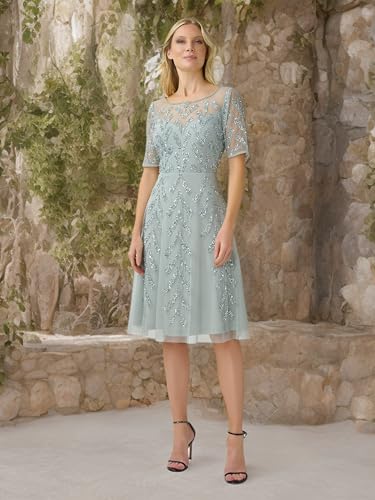 Image of Adrianna Papell Women's Beaded Midi Dress