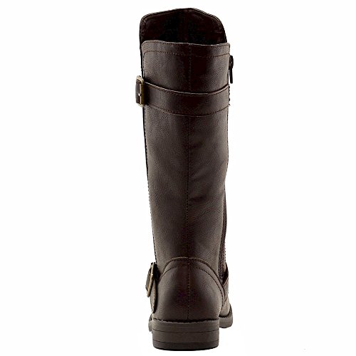 Rampage Girl's Jennie Brown Fashion Riding Boots Shoes Sz: 114
