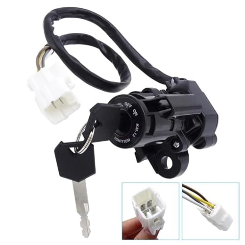 Cerradura de encendido completa para Kawasaki Z1000 (2010-2016) con tapa de tanque y llaves 4