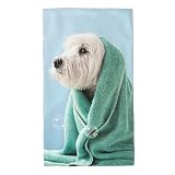 Toallas de mano, toallas envueltas en perros de 16 x 27 pulgadas, toallas de microfibra suaves y altamente absorbentes para baño, ducha, entrenamiento, gimnasio, viajes