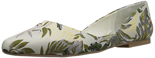 Carlos by Carlos Santana Women's Skye Ballet Flat, White/Multi, 7 Medium US