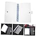 IMIKEYA 2pcs Notebook Cover Binder Shell for Document Organization Multi-Function File Folder for School Office and Travel Heavy Duty Design Premium Clips